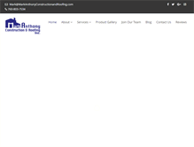 Tablet Screenshot of markanthonyconstructionandroofing.com